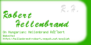 robert hellenbrand business card